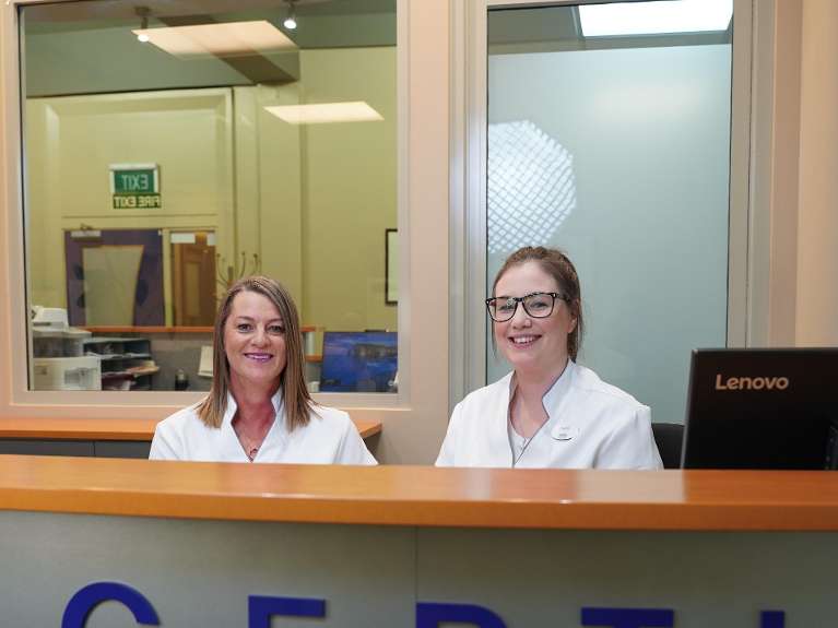 Front desk staff at dentist in Dunedin, Otago NZ 9016