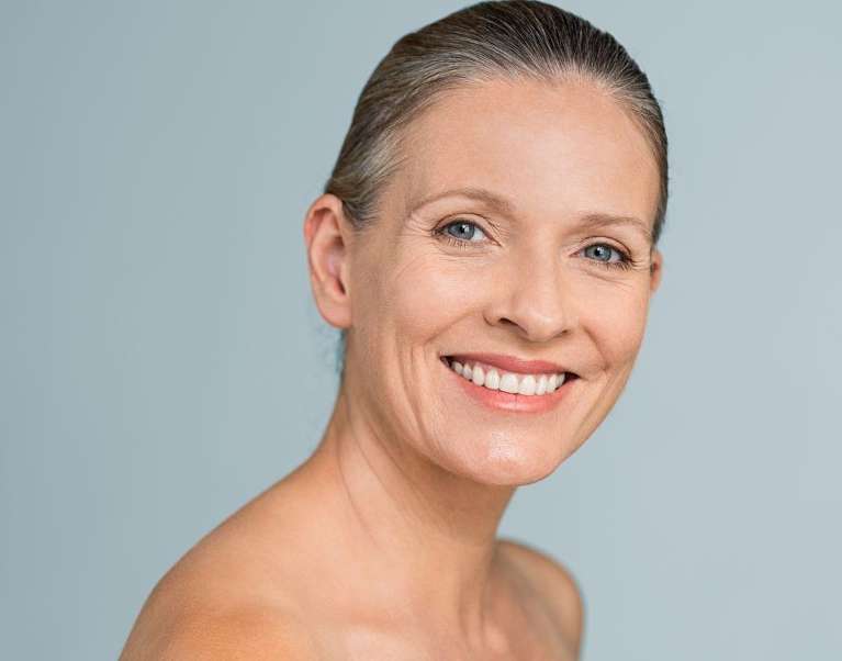 woman after receiving cosmetic injectables in dunedin