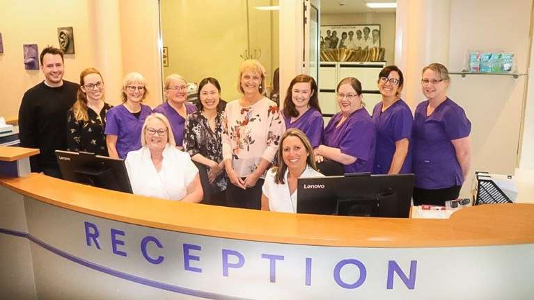 Dentists and staff at Bell Hill Dental in Dunedin, Otago