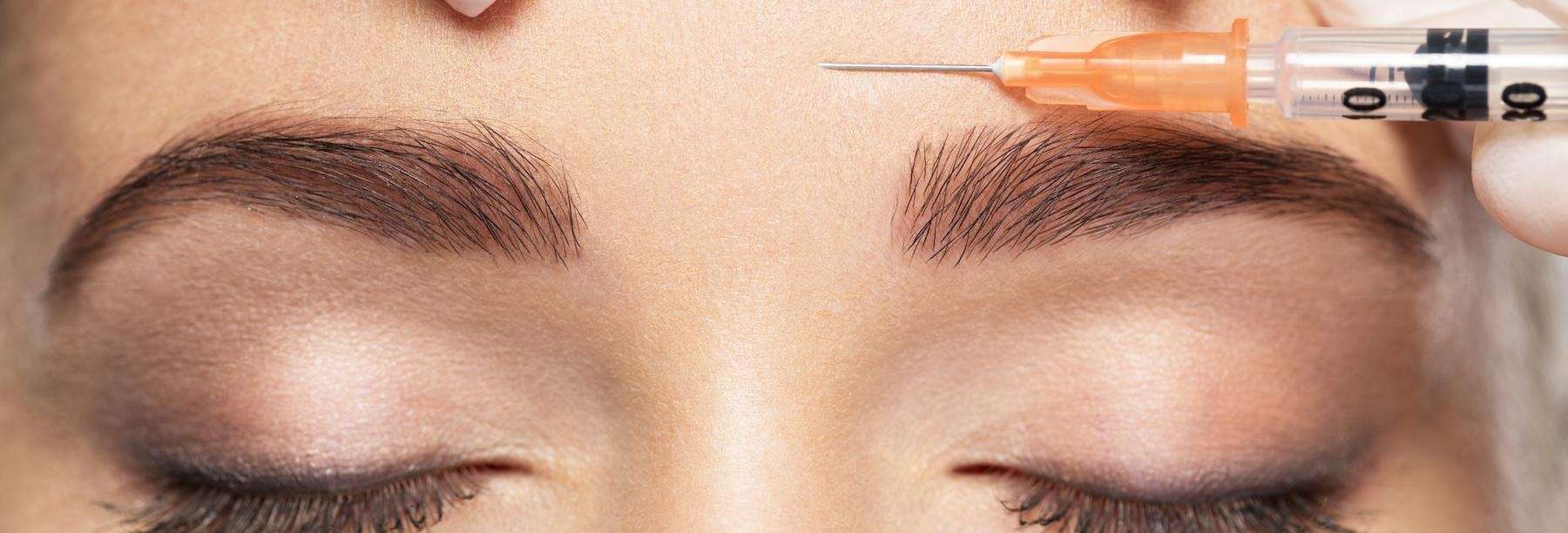 patient during facial muscle relaxant procedure in Dunedin